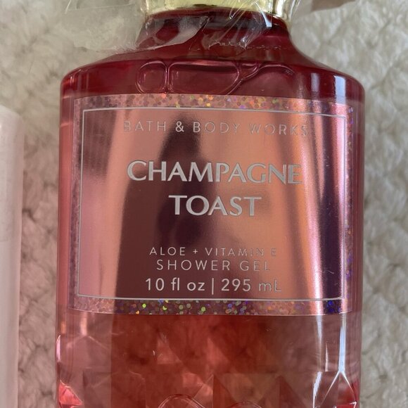 Bath & Body Works Champagne Toast Lotion Shower Gel Hand Soap 3 Piece Gift Set - Picture 7 of 8